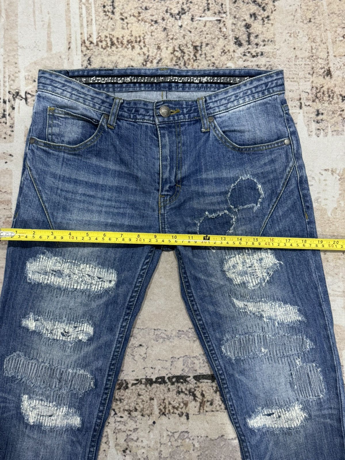 Japanese Brand NumberNine X Nano universe distress denim jeans Size US 30 / EU 46 - 10 Thumbnail