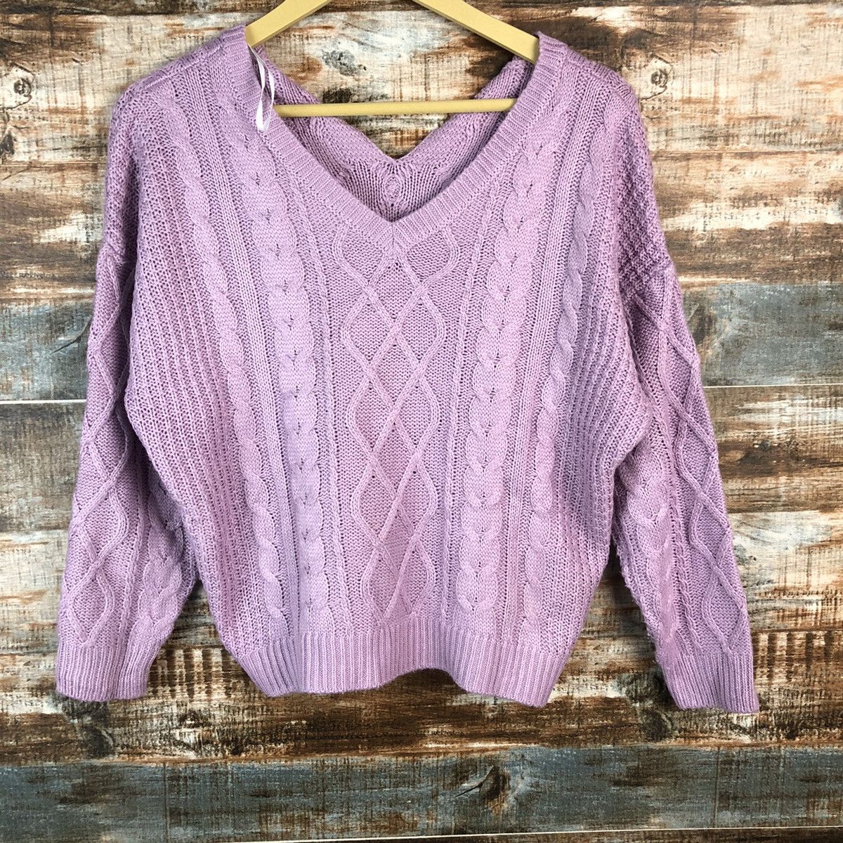 Homespun Knitwear Oversized Ingni Pink Knitwear #A960 Size M / US 6-8 / IT 42-44 - 3 Thumbnail