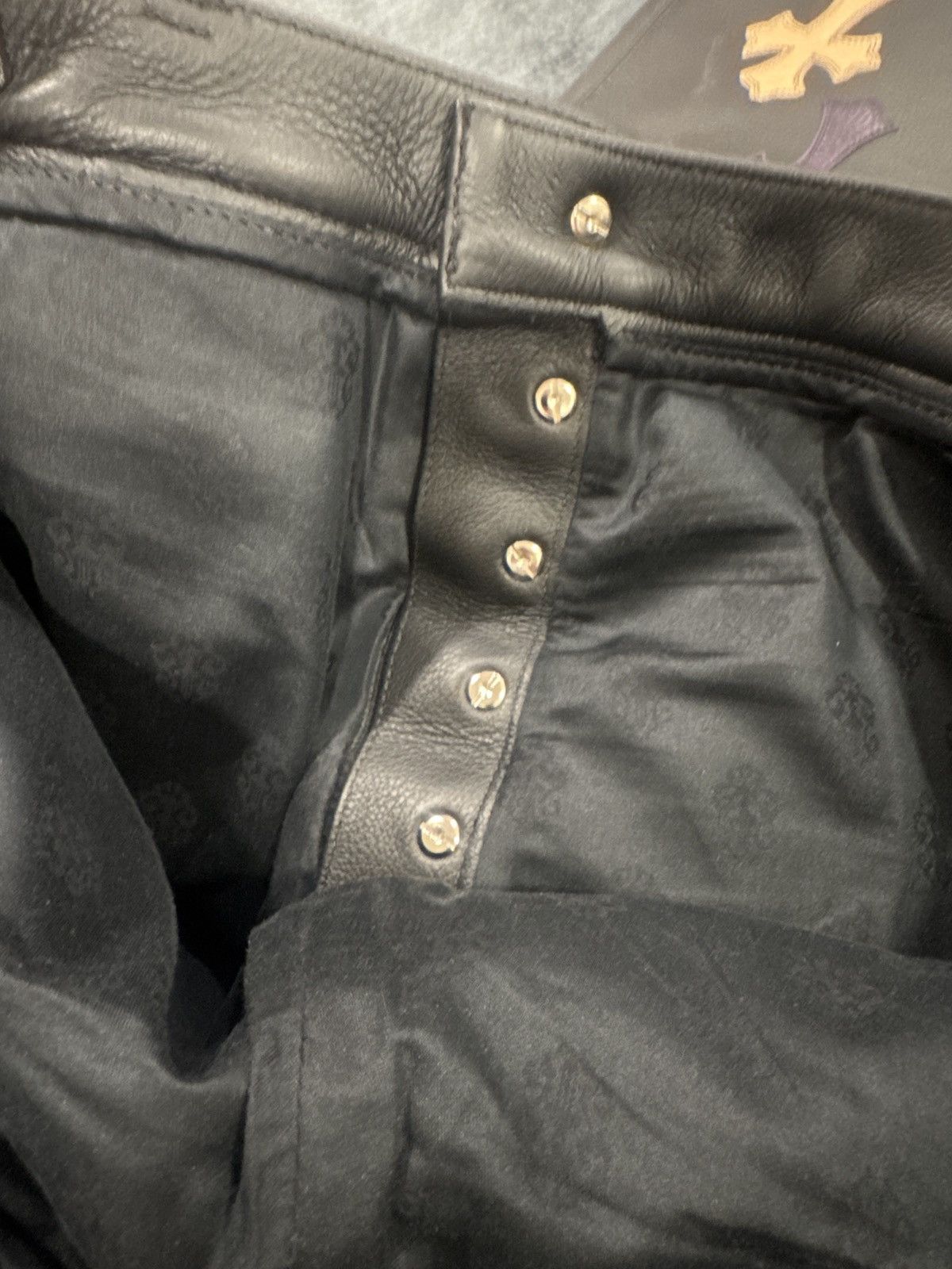 Chrome Hearts leather chrome hearts pants Size US 40 / EU 56 - 7 Thumbnail