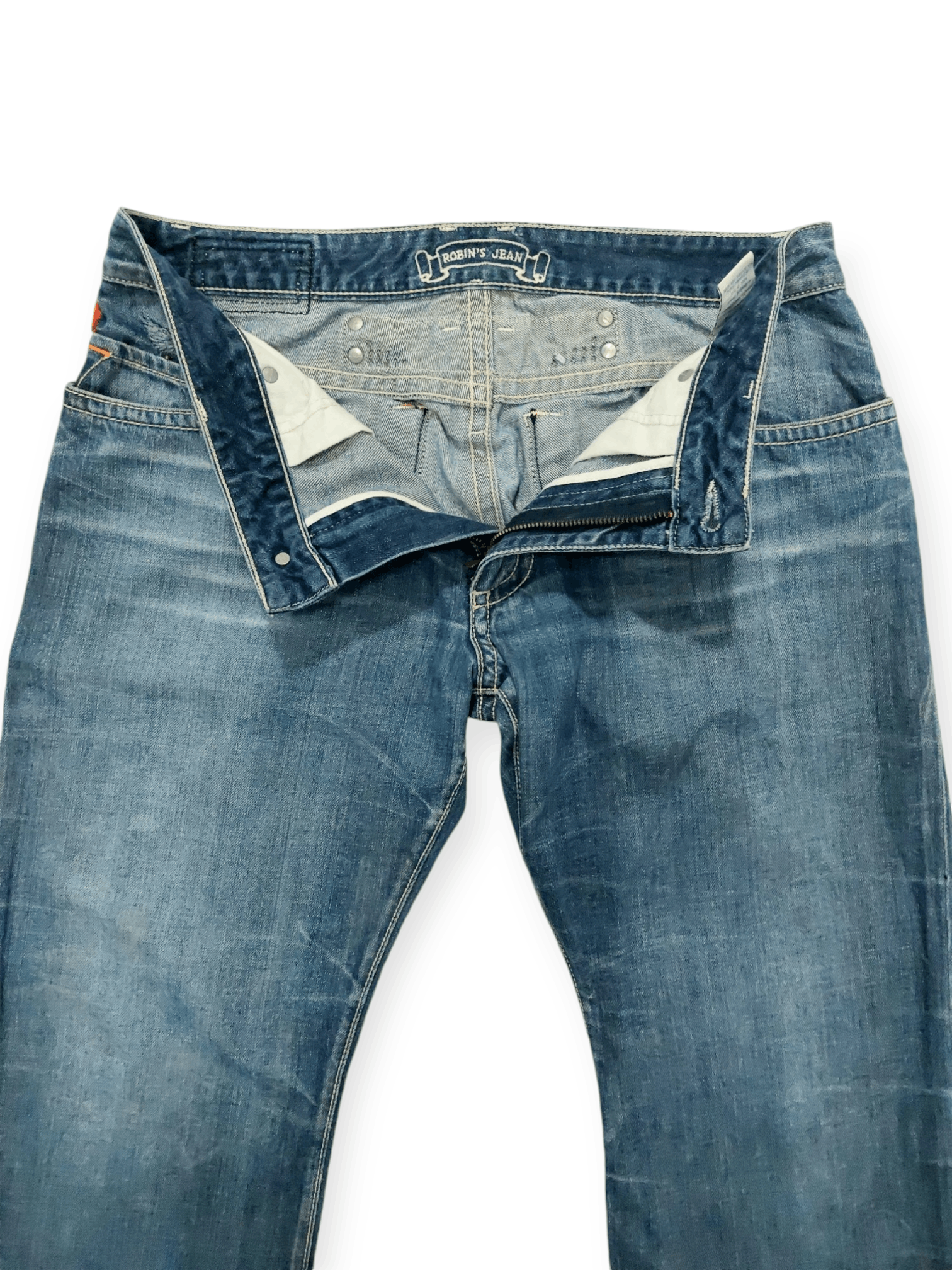 Robins Jeans Robins Jeans Flare Buckle Back Stylish Pocket Size US 34 / EU 50 - 4 Thumbnail
