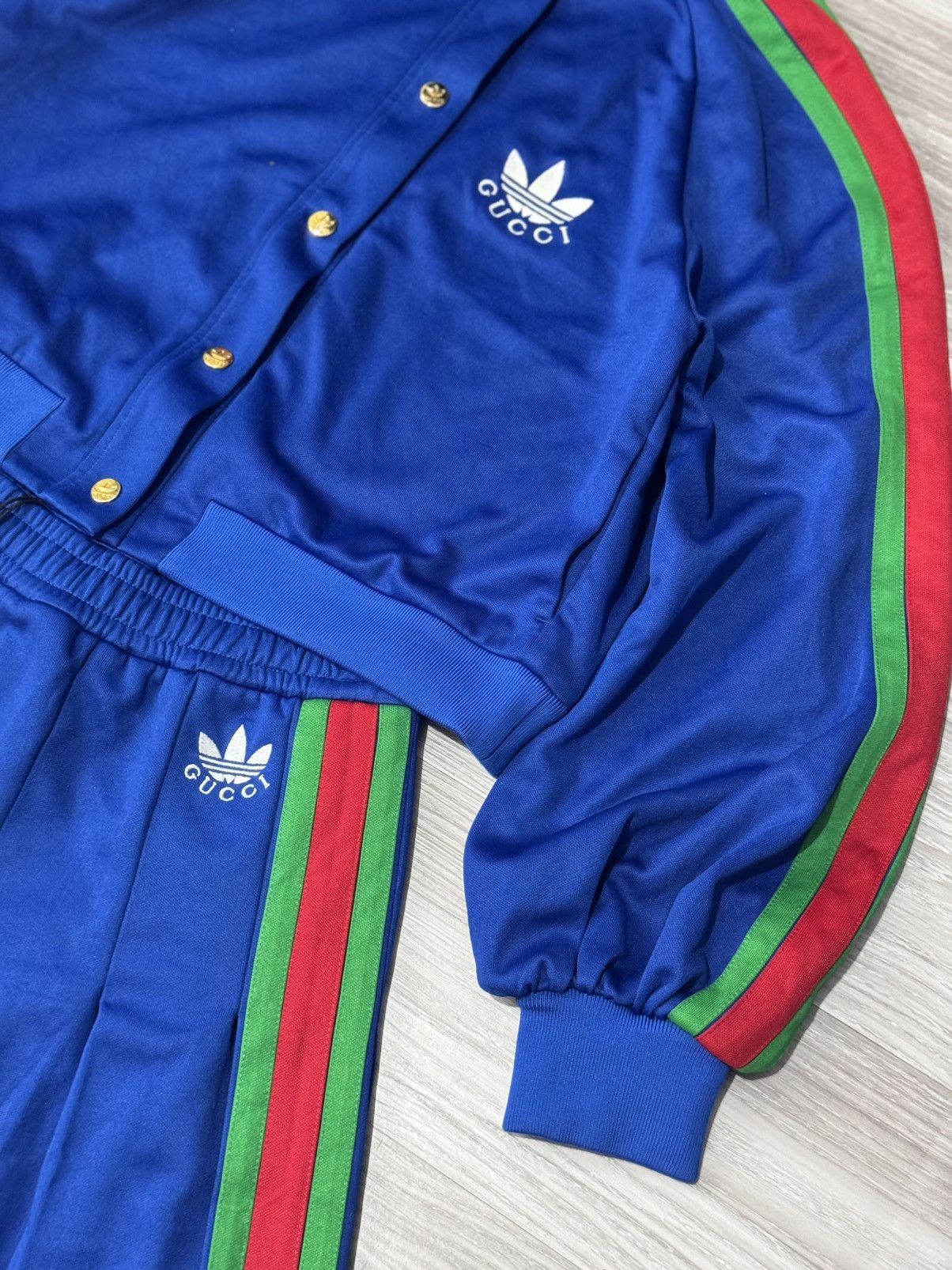 Adidas × Gucci Gucci x Adidas jacket pants set Size M / US 6-8 / IT 42-44 - 4 Thumbnail