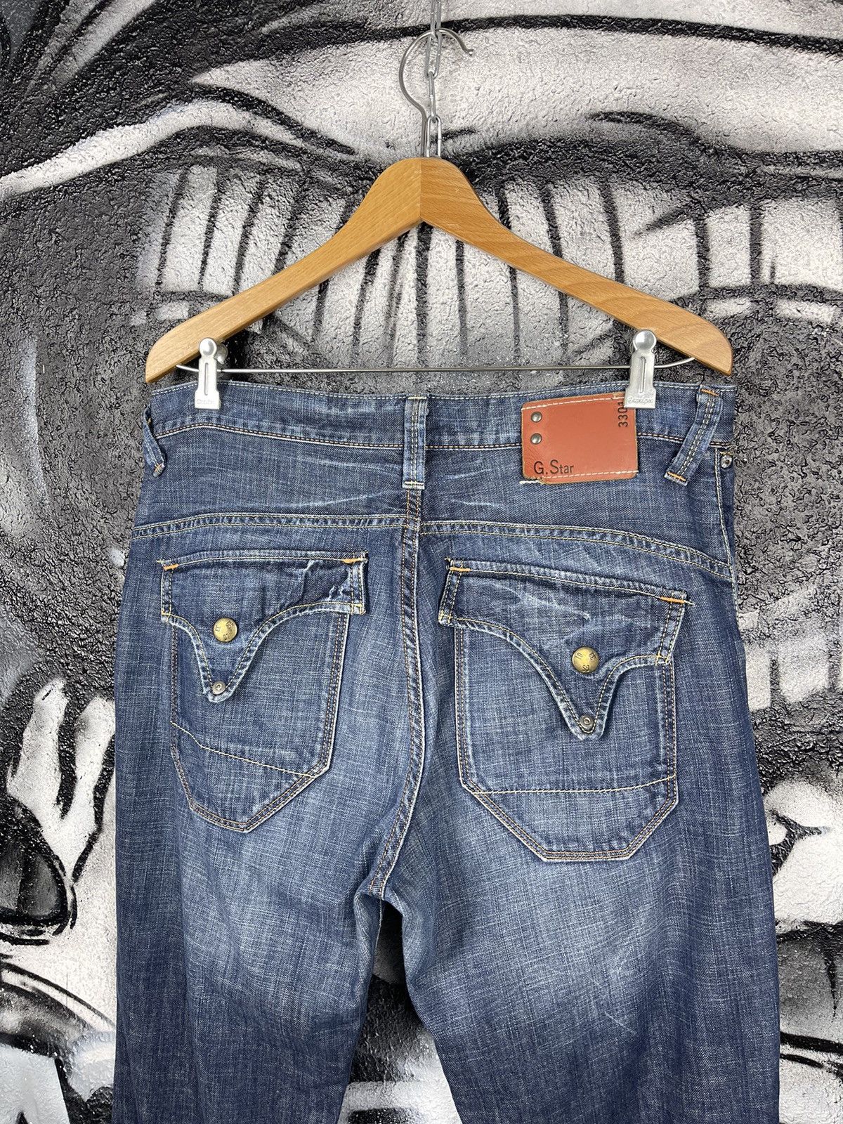 G-Star G-Star RAW Limit Regular Cotton Blue Denim Wide Leg Jeans Men’s Size W34 L34 Size US 34 / EU 50 - 8 Thumbnail