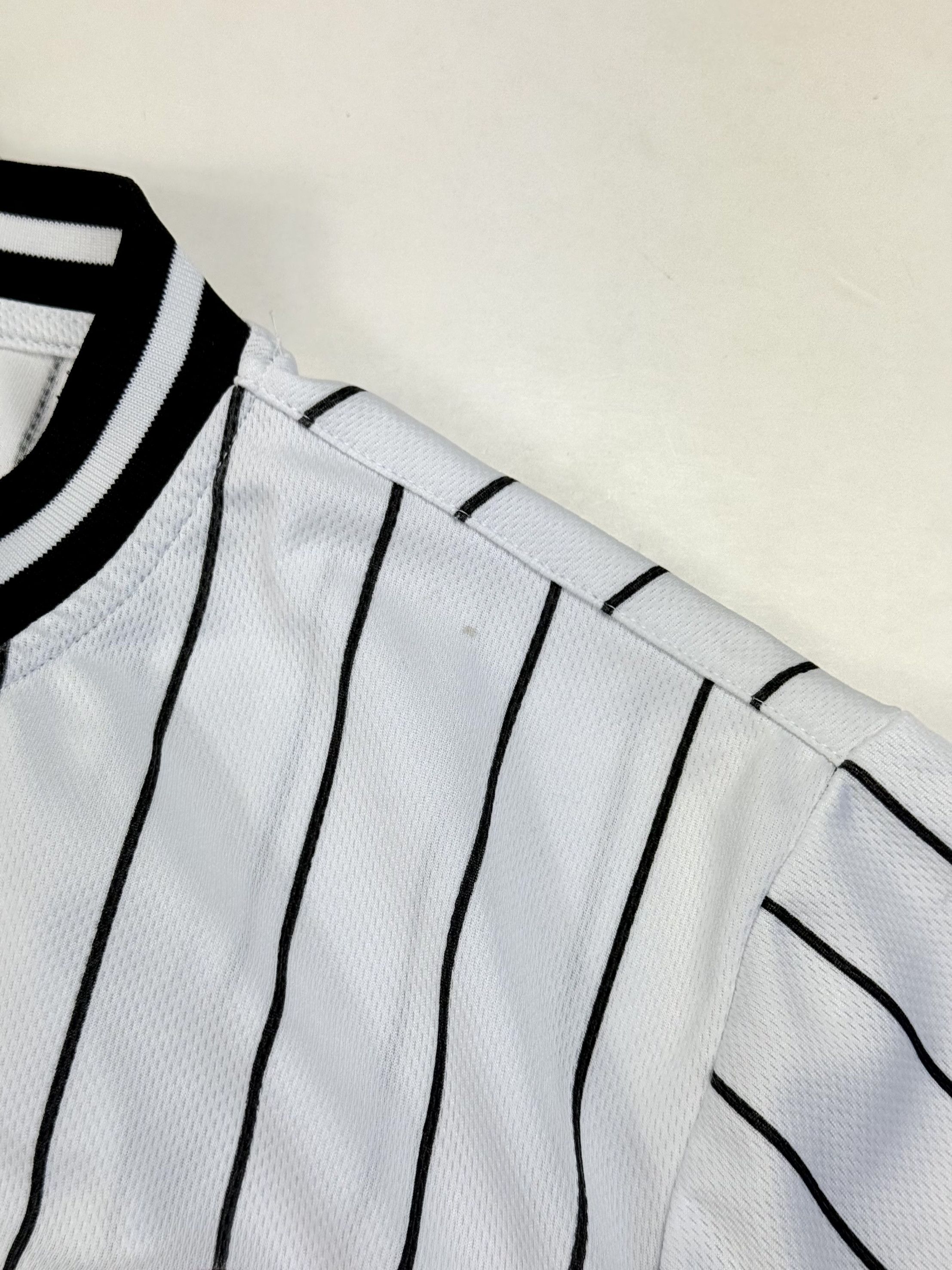 Karl Kani Karl Kani Logo Hip Hop Button Up Pinstriped Baseball Jersey Size US M / EU 48-50 / 2 - 8 Thumbnail