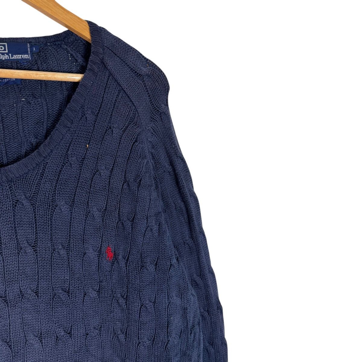 Polo Ralph Lauren ☀️POLO RL V NECK KNIT SWEATER Size US L / EU 52-54 / 3 - 4 Thumbnail