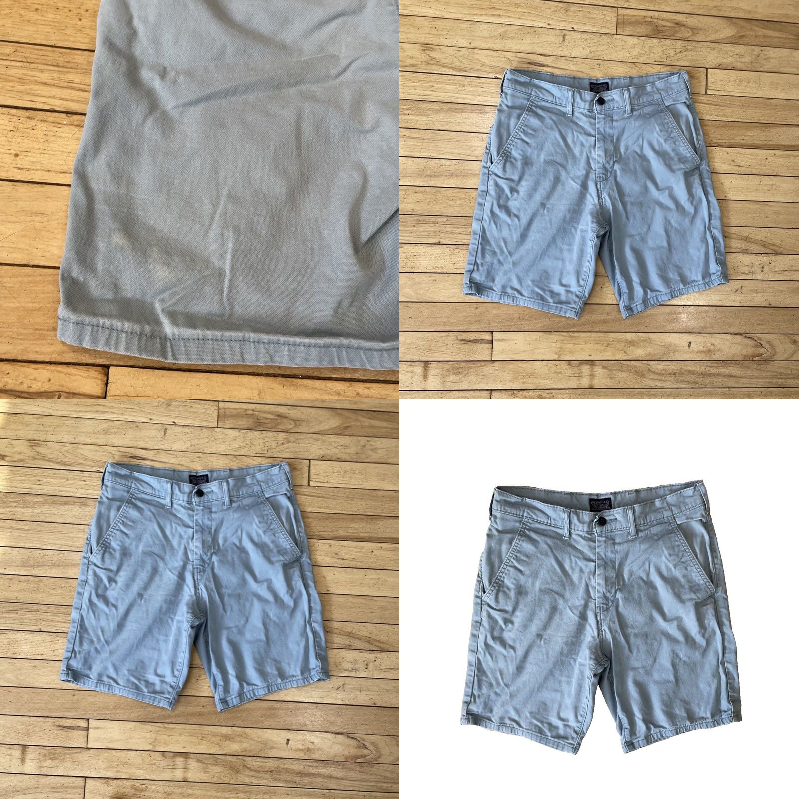 Levi's VINTAGE Levi's Shorts Men 30 Blue Canvas Flat Chino WhiteTab Levis 30x8 Size US 30 / EU 46 - 9 Thumbnail