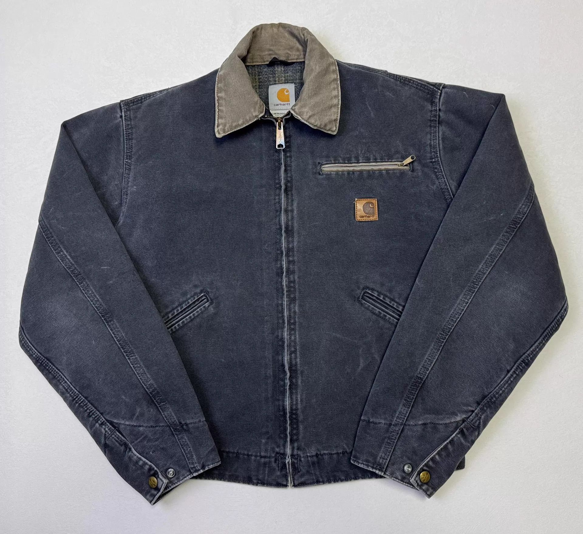Carhartt Carhartt J97 S Gasoline Blue Color Block Collar 2003 USA Size US S / EU 44-46 / 1 - 2 Thumbnail