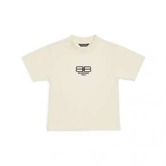 Balenciaga o1srvl11e1224 KIDS - BB Paris Icon T-Shirt in Beige Size US XXS / EU 40 - 1 Thumbnail