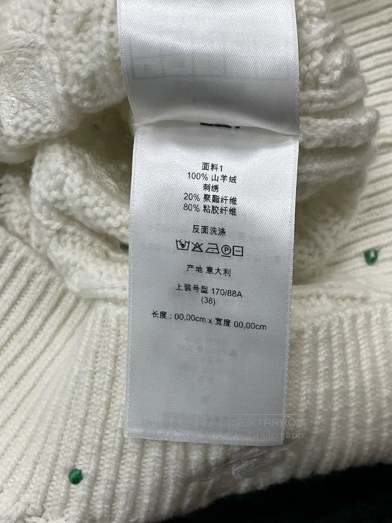 Dior Dior 26 early spring flower letter logo embroidery knitted Size XS / US 0-2 / IT 36-38 - 6 Thumbnail