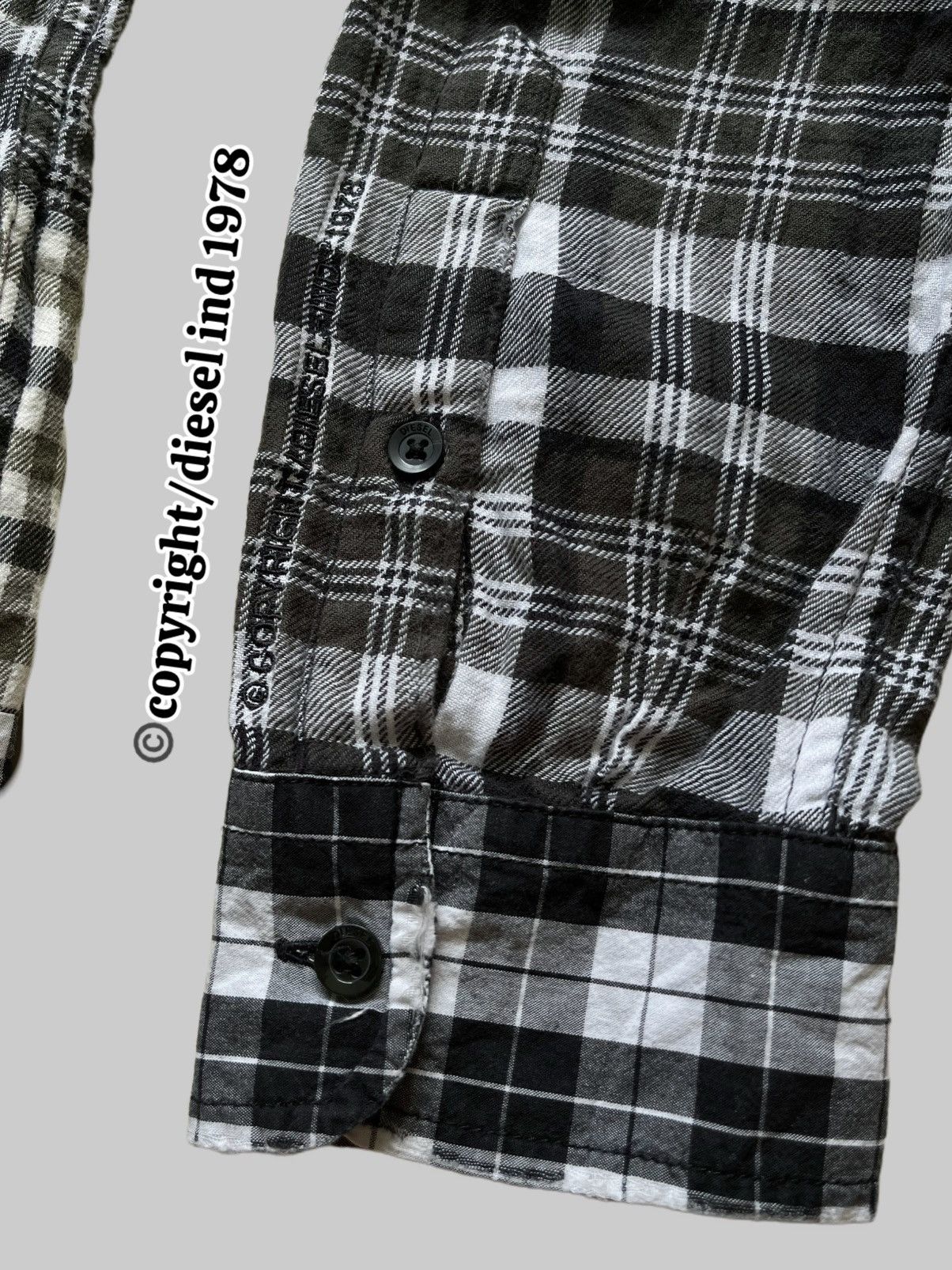 Diesel Diesel Archive Reconstructed Multi-Plaid Patchwork Shirt Size US M / EU 48-50 / 2 - 9 Thumbnail