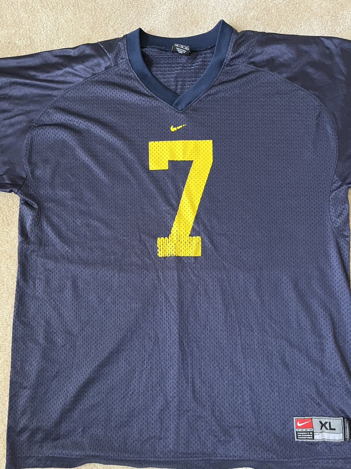 Nike × Vintage Vintage Nike Donovan Edwards Michigan Jersey Size US XL / EU 56 / 4 - 2 Thumbnail