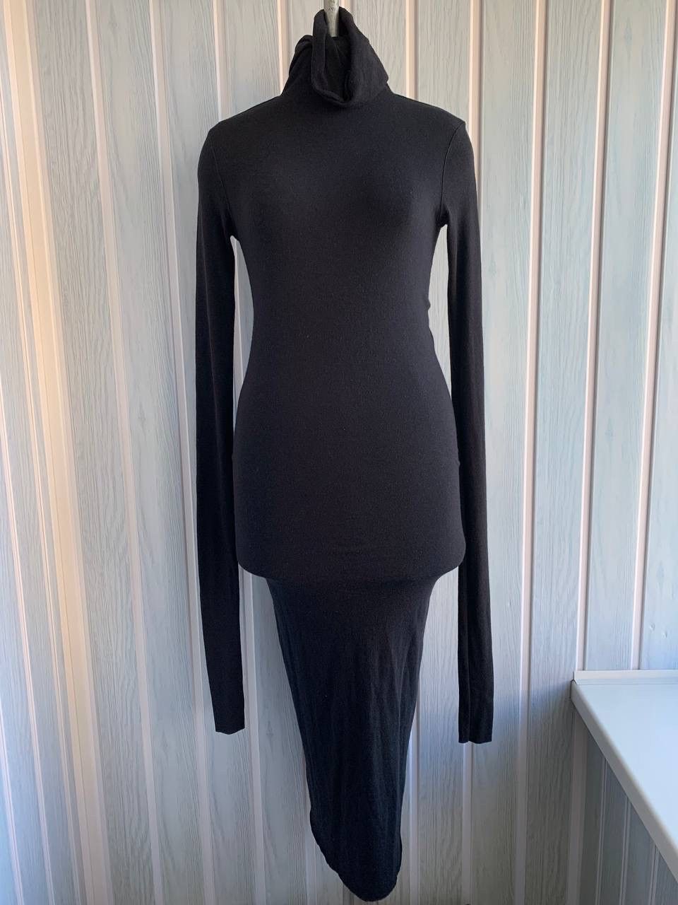 Rick Owens Rick Owens Lilies Black Angora Wool Blend Turtleneck Dress Size M / US 6-8 / IT 42-44 - 1 Thumbnail