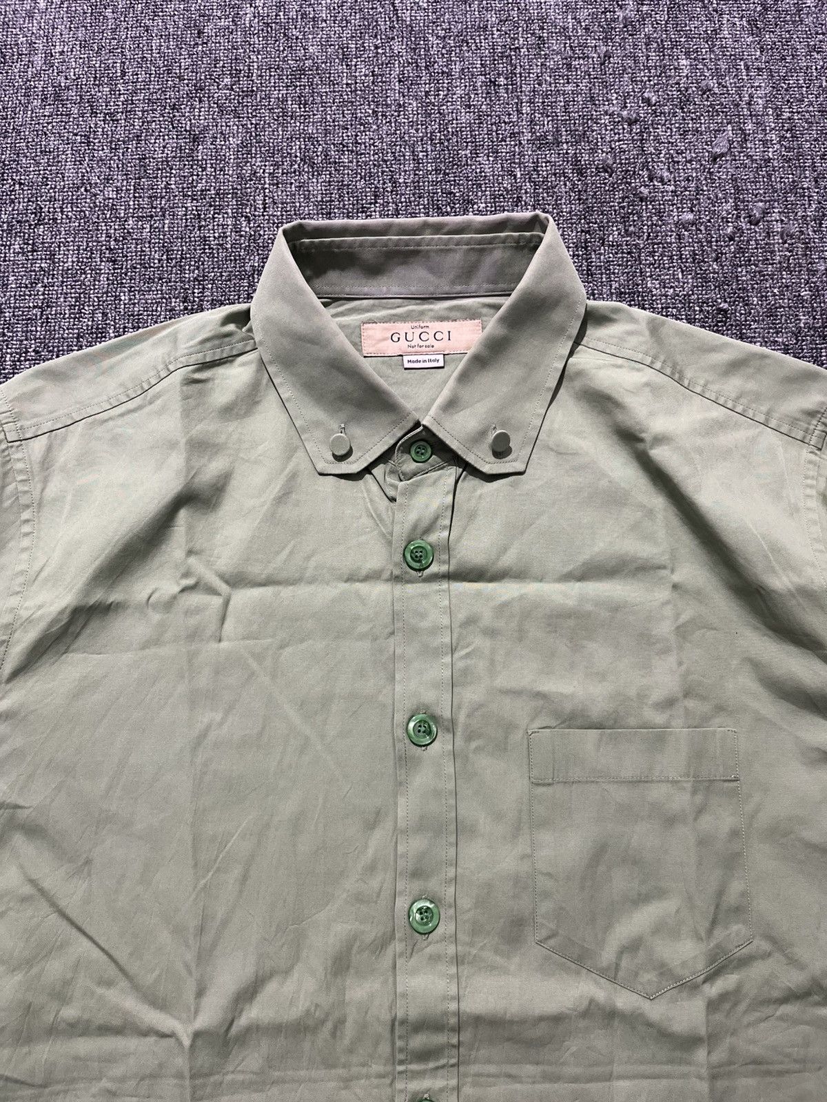 Gucci Rare! Gucci uniform shirt button Size US L / EU 52-54 / 3 - 3 Thumbnail