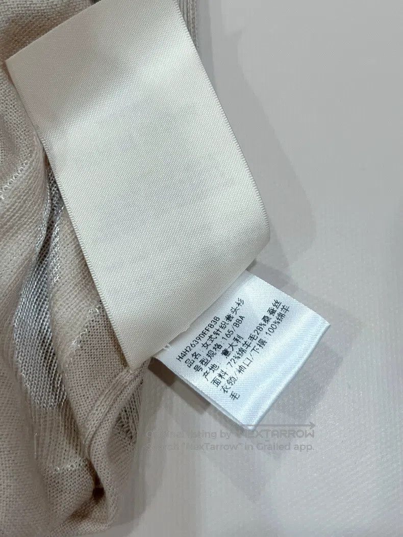 Hermes Hermes Women's Knitted Sweater - Beige Classic Lock Patter Size XS / US 0-2 / IT 36-38 - 6 Thumbnail