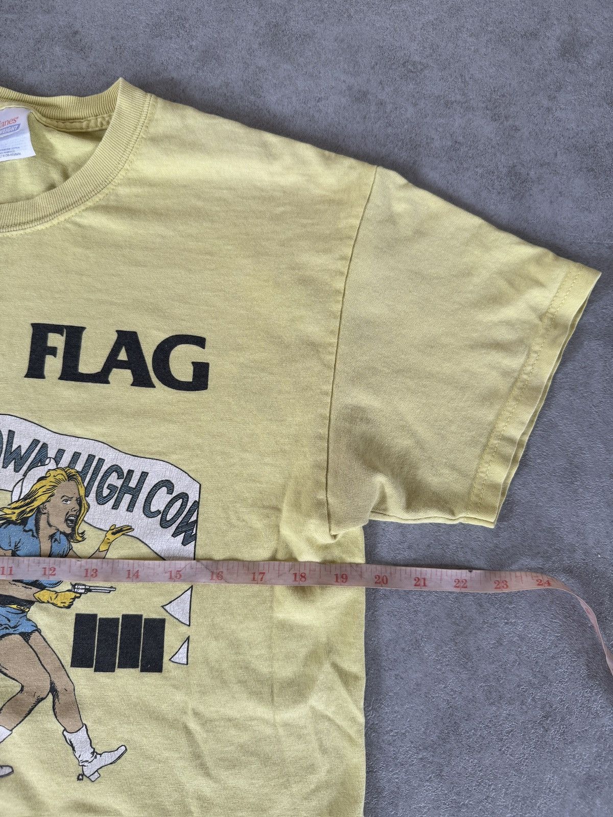 Band Tees *RARE* 90s Y2K 00s VINTAGE BLACK FLAG JEALOUS AGAIN YELLOW Size US M / EU 48-50 / 2 - 8 Thumbnail