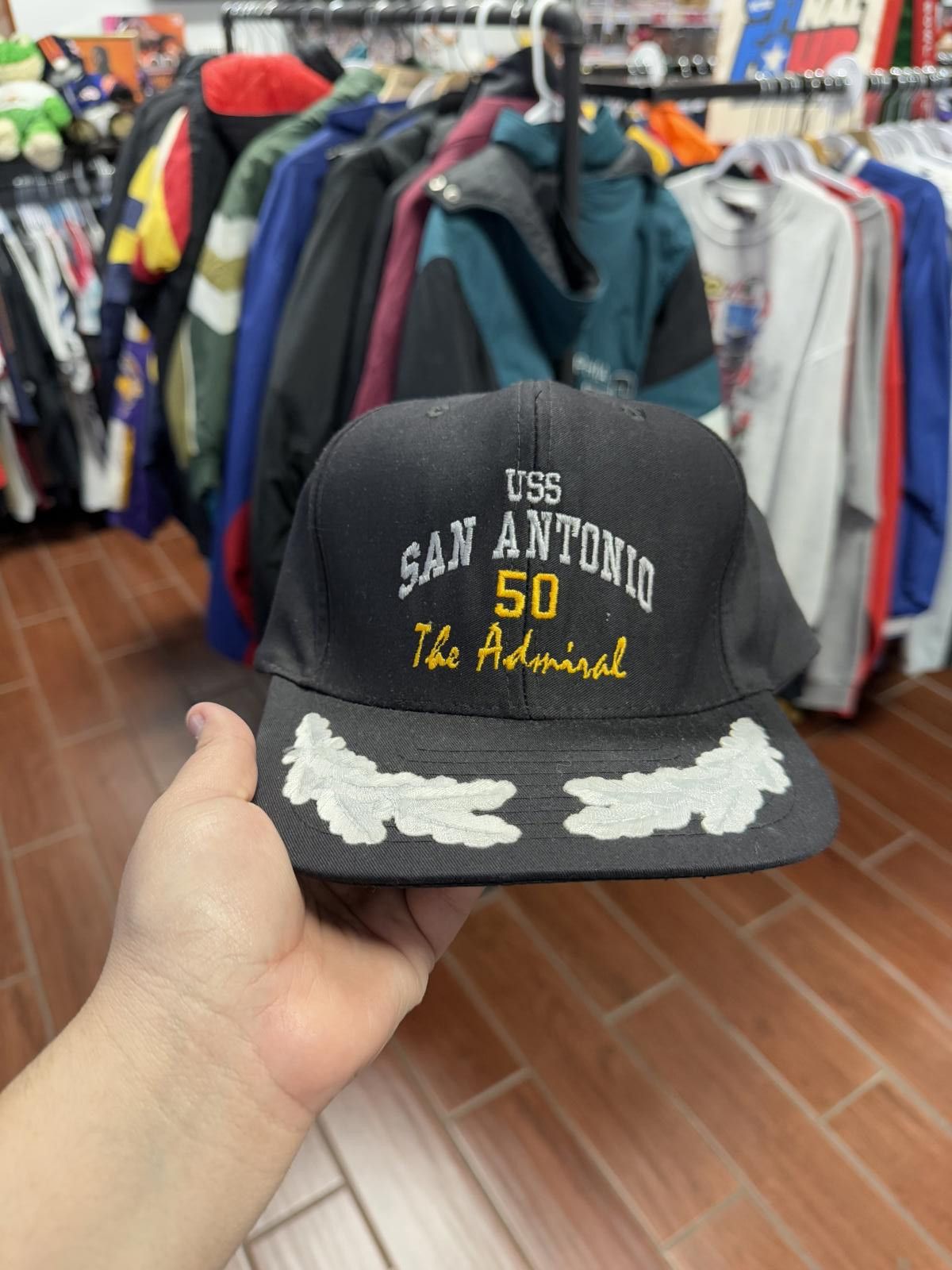 Designer San Antonio Spurs USS The Admiral David Robinson Snapback Size ONE SIZE - 1 Thumbnail