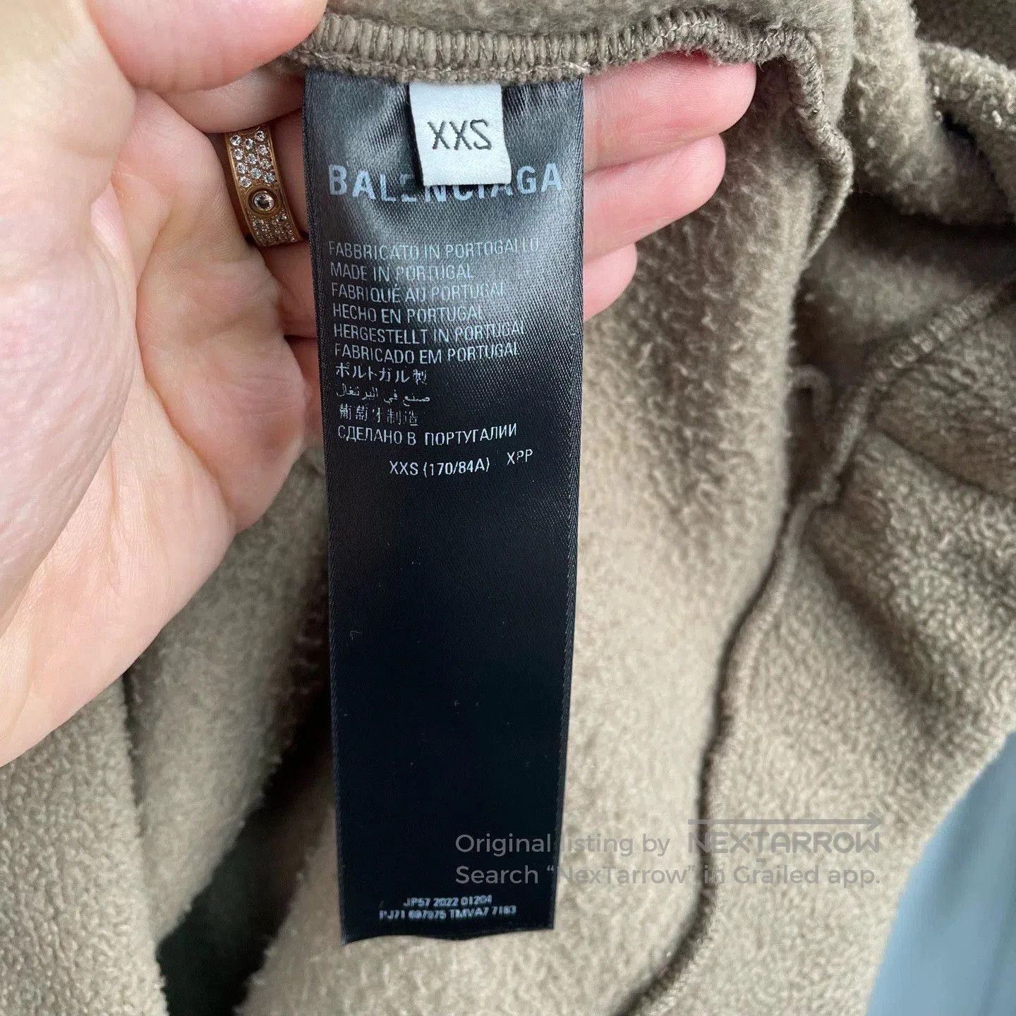 Balenciaga Balenciaga 3210 Fleece Sweatshirt. Size US XXS / EU 40 - 4 Thumbnail