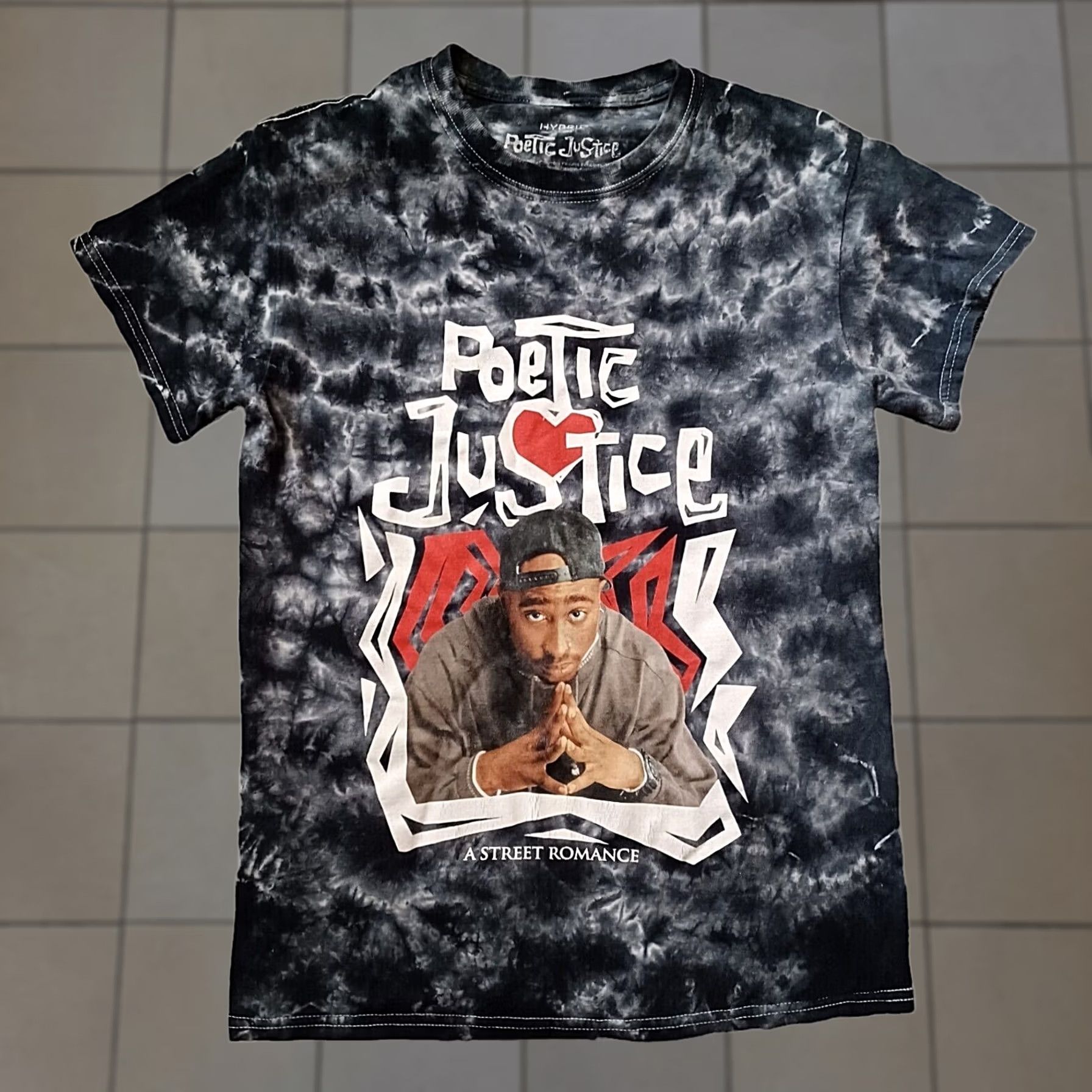 Vintage Hybrid Poetic Justice T Shirt S Tie Dye 2pac Tupac Shakir Janet Jackson Hip Hop Rap Tee Womens Size S / US 4 / IT 40 - 1 Thumbnail