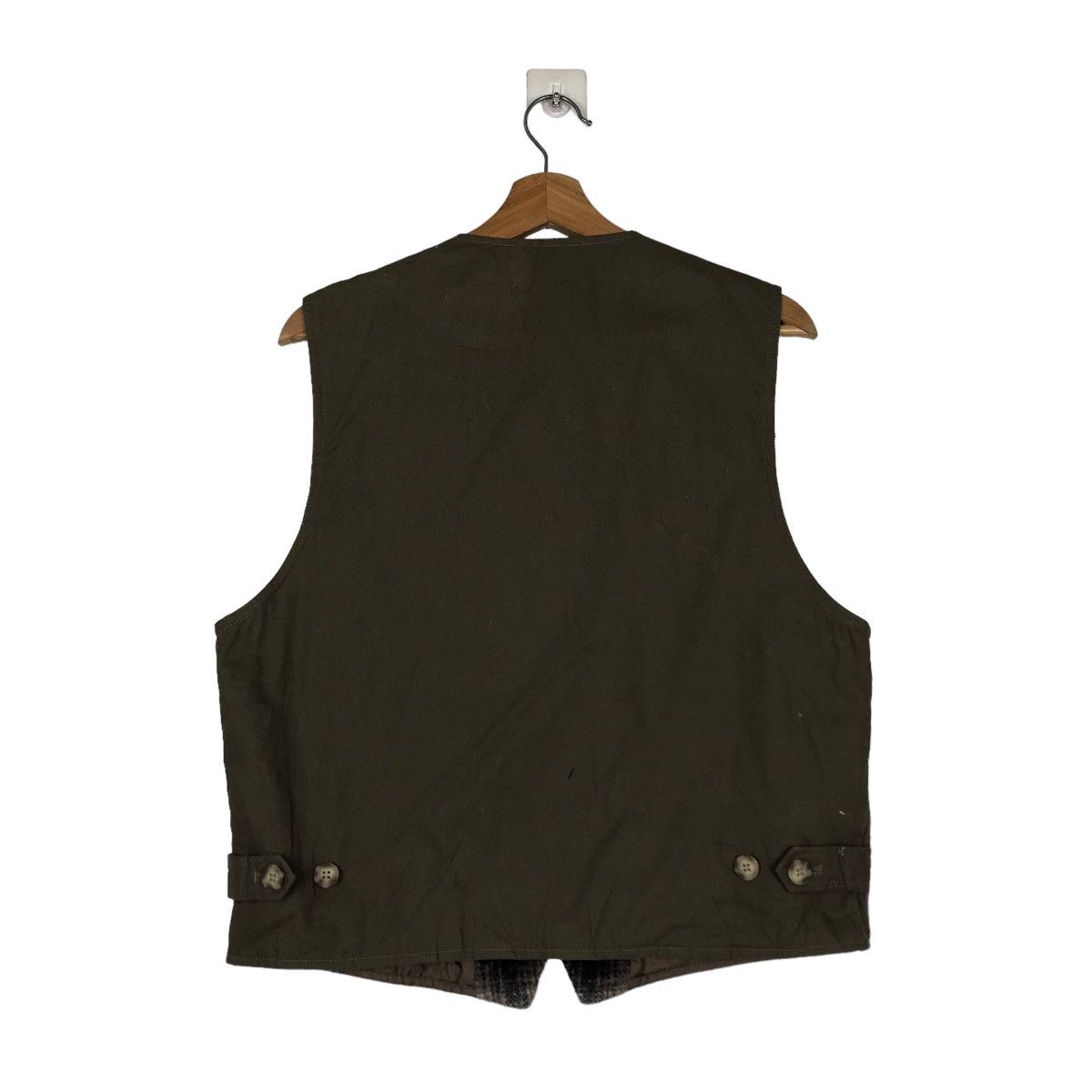 Japanese Brand 📌VINTAGE UTILITY VEST BE-HOT JAPAN TARTAN DESIGN CHECK Size US M / EU 48-50 / 2 - 13 Thumbnail