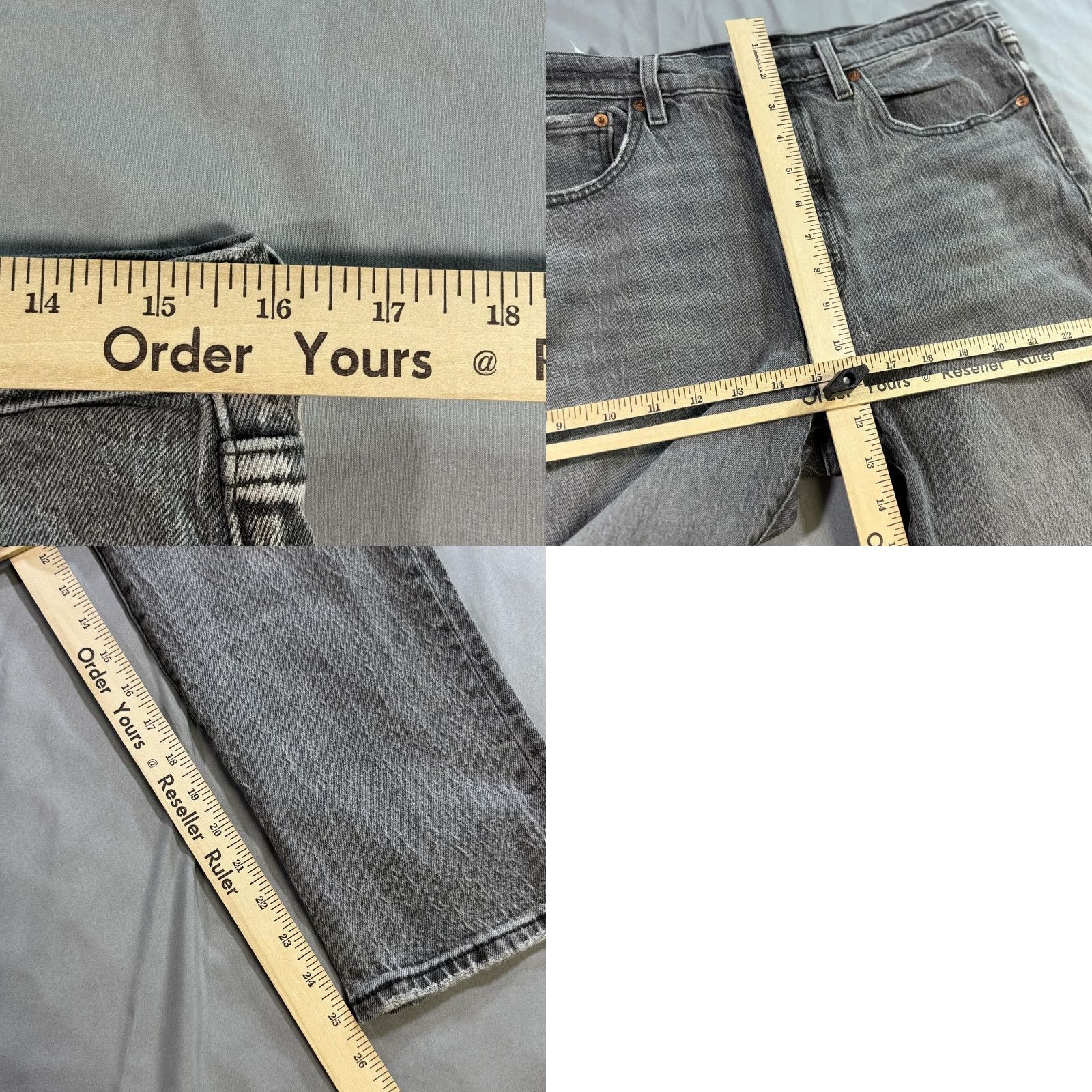 Levi's VINTAGE Levi's 501 Jeans Mens? Womens? Gray Regular Fit Straight Leg Button Fly 31 Size 24" / US 00 / IT 34 - 8 Thumbnail