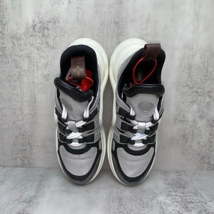 Louis Vuitton Louis Vuitton Silver Gray Dad Sneakers -2508 Size US 6.5 / EU 39-40 - 6 Thumbnail
