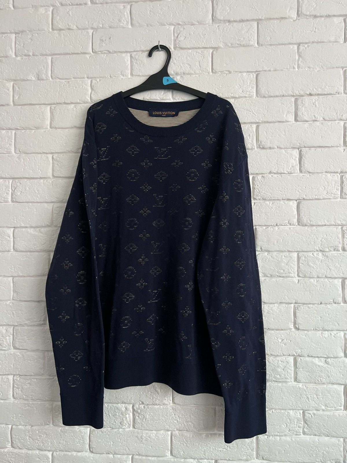Louis Vuitton Drop needle monogram sweater Size US XL / EU 56 / 4 - 1 Thumbnail