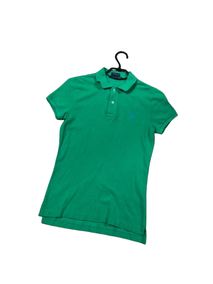 Ralph Lauren Vintage Ralph Lauren Green Skinny Polo Size S Size S / US 4 / IT 40 - 1 Thumbnail