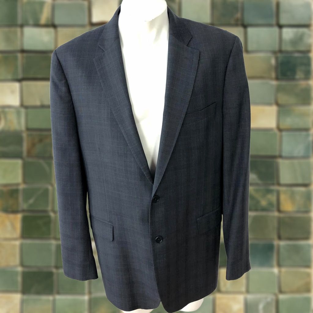 Ermenegildo Zegna VINTAGE Ermenegildo Zegna Cloth Saks Fifth 44 Blazer Sport Coat Jacket Gray MINT Size 44R - 1 Thumbnail