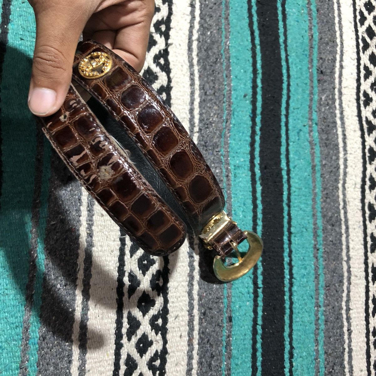 If Six Was Nine Unknown - Emerald Snake Skin Belts Size ONE SIZE - 4 Thumbnail