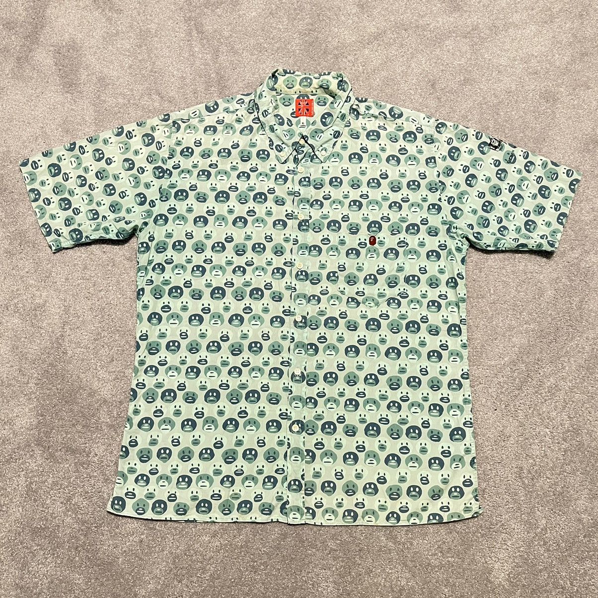 Bape A Bathing Ape Bape X Gary Panter Baby Milo S/S Button Shirt Size US XL / EU 56 / 4 - 1 Thumbnail