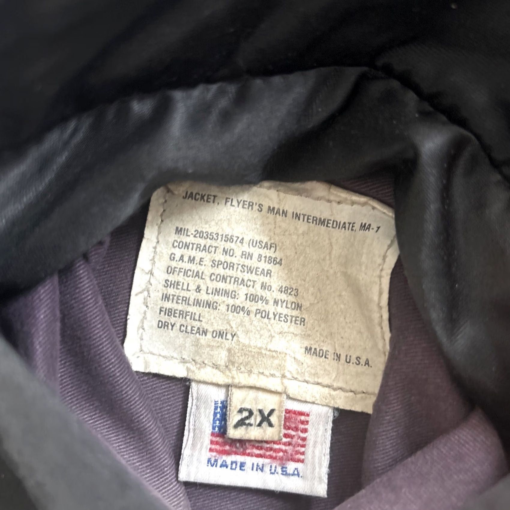 Vintage VINTAGE Globemaster C-17 MA-1 Flight Jackets Coat Men 2XL Reversible Bomber Navy Army Military Black Fur Trim Size US XXL / EU 58 / 5 - 6 Thumbnail