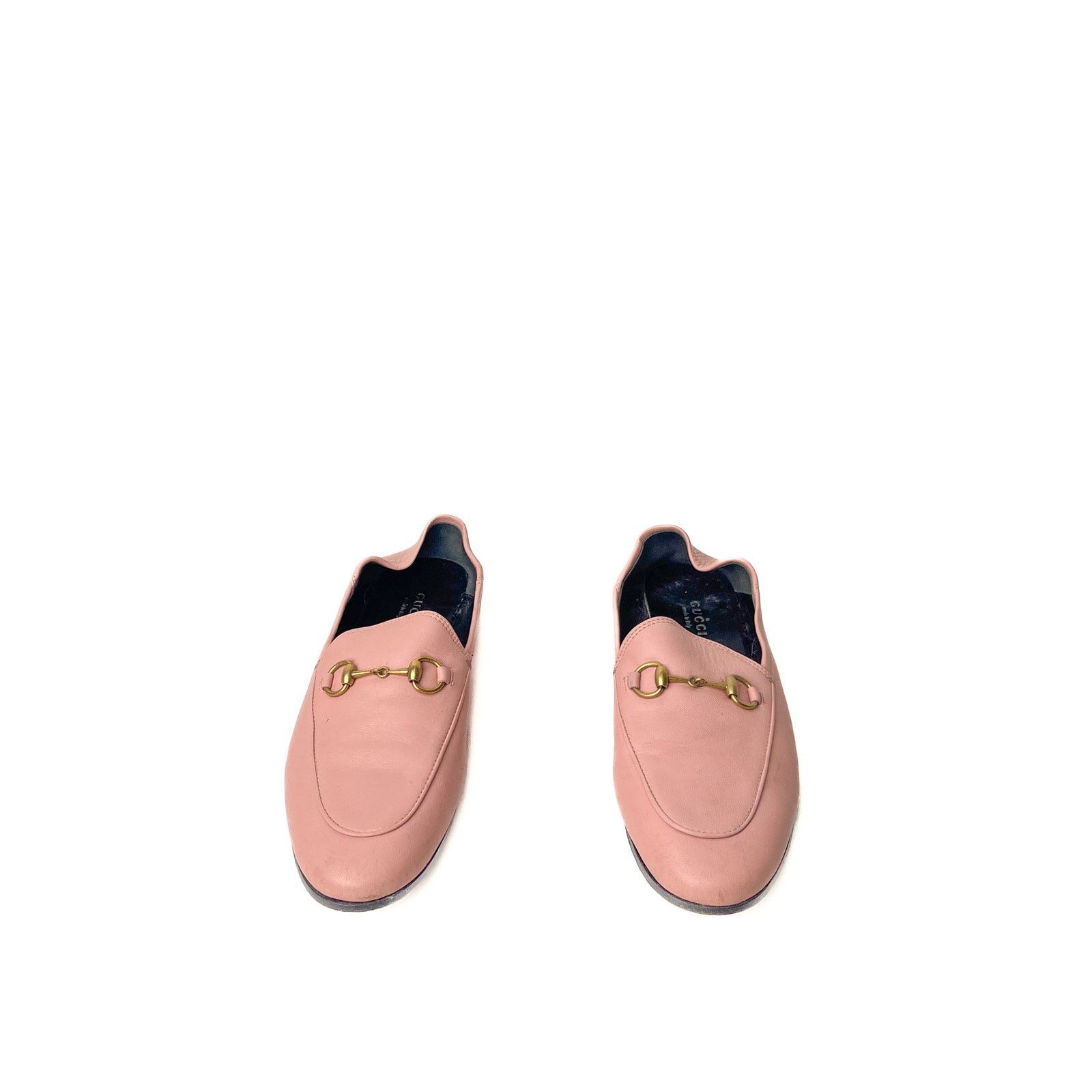 Gucci Gucci Brixton Leather Flats - Pink Size US 7 / IT 37 - 2 Thumbnail