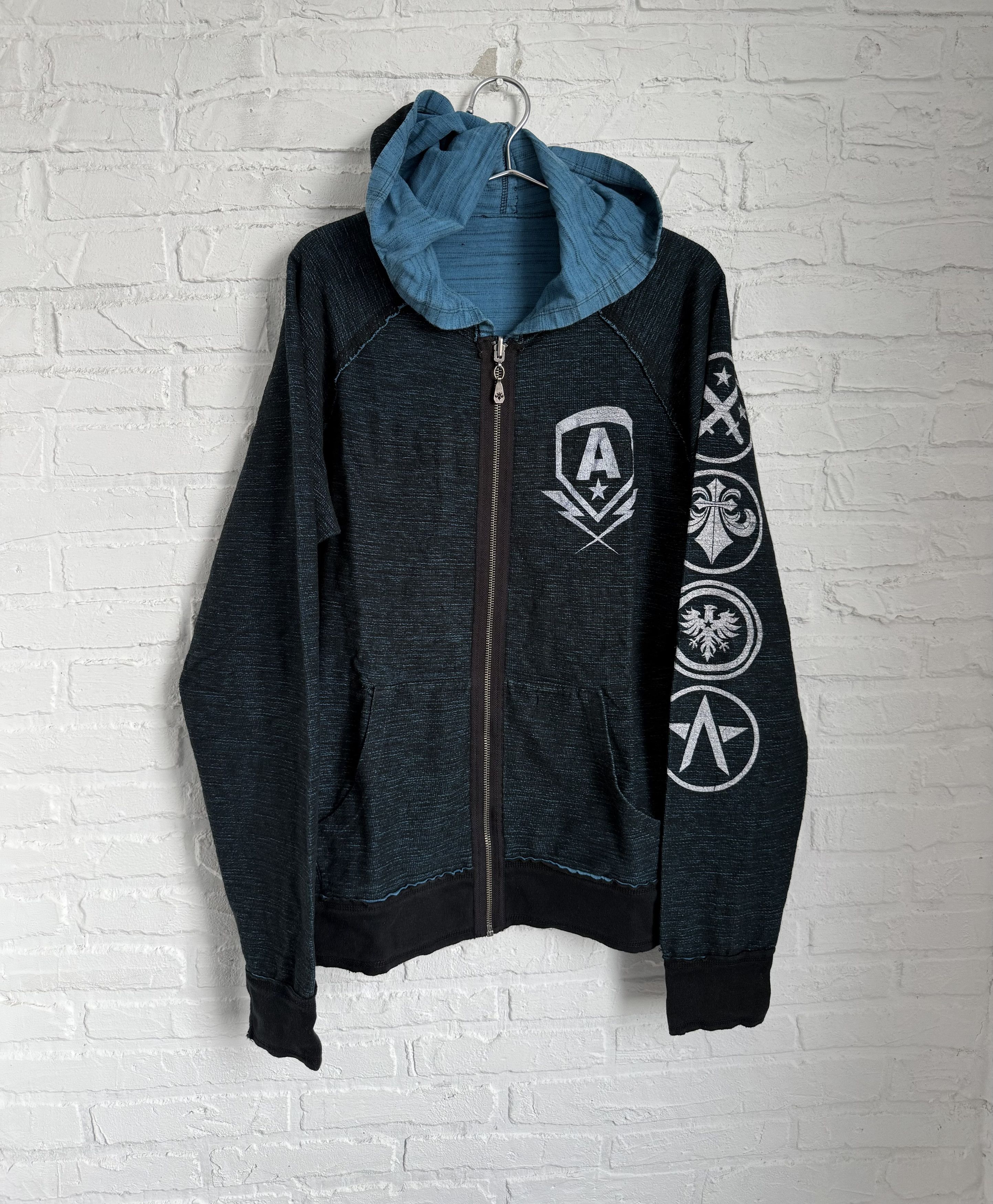 Affliction y2k Affliction double sided reversible distressed hoodie Size US L / EU 52-54 / 3 - 2 Thumbnail
