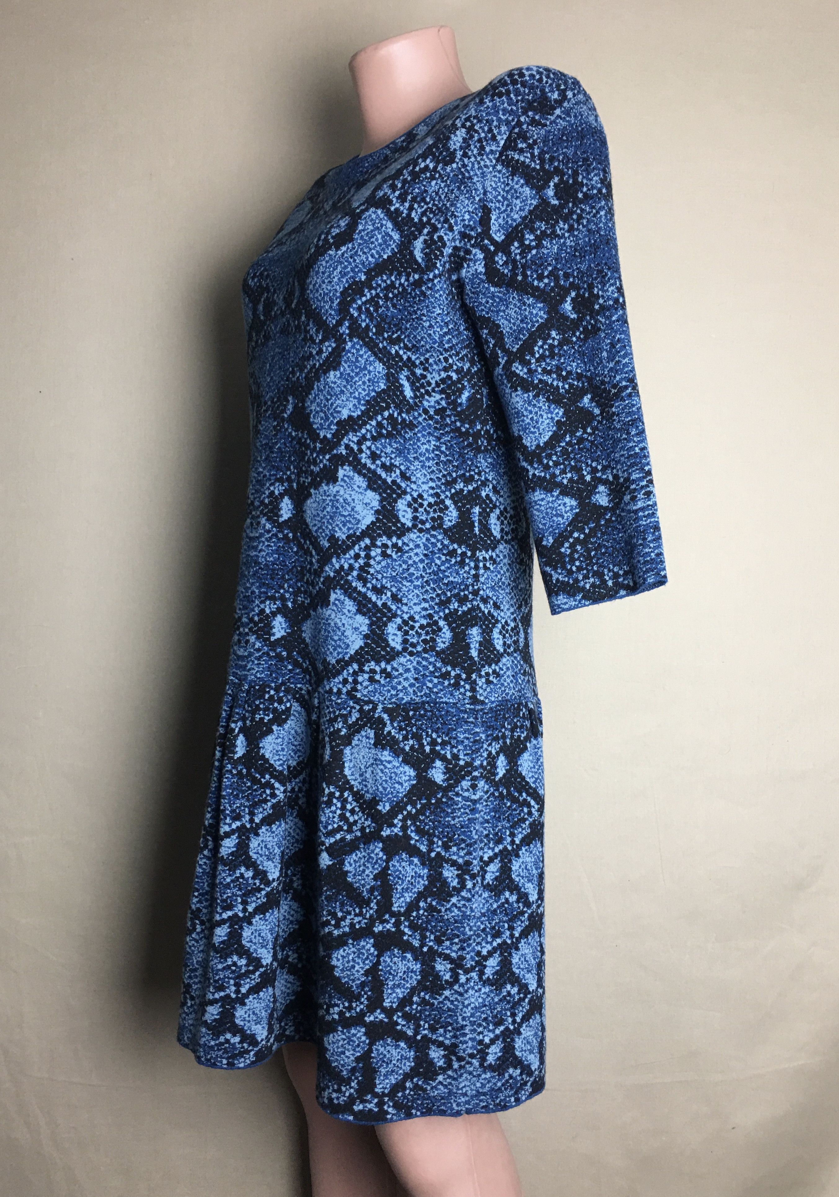 Burberry Burberry Rivermersey Snake Print Merino Wool Dress Size M Size M / US 6-8 / IT 42-44 - 6 Thumbnail