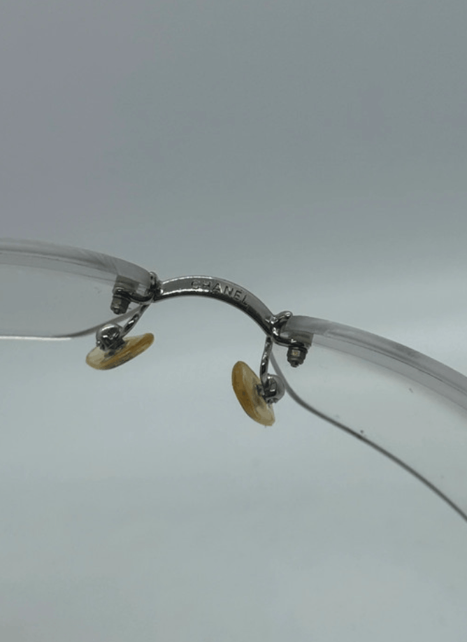Chanel × Vintage CHANEL 4017 Sunglasses Rimless Rhinestone 4017 Vintage Size ONE SIZE - 6 Thumbnail