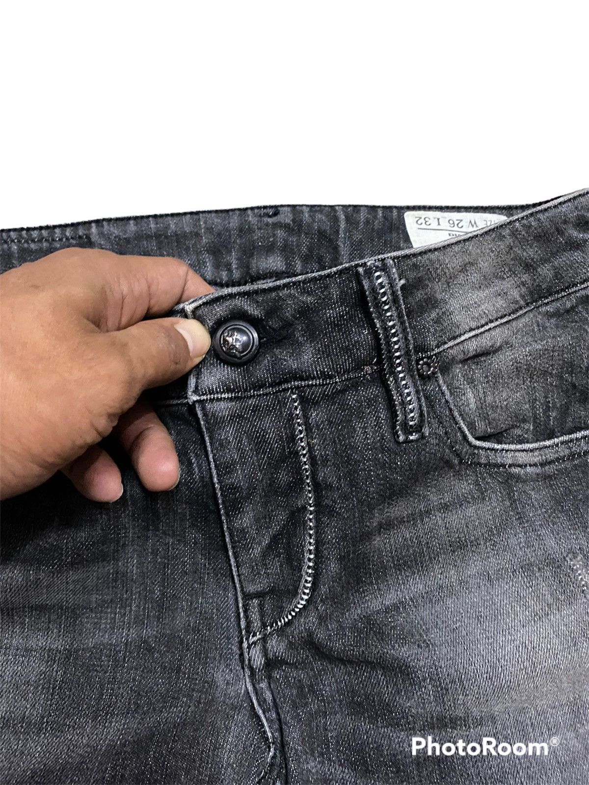 Diesel × Hysteric Glamour × Tornado Mart Diesel Cuddy Stretch Black Wash Made in Italy Size US 29 - 7 Thumbnail