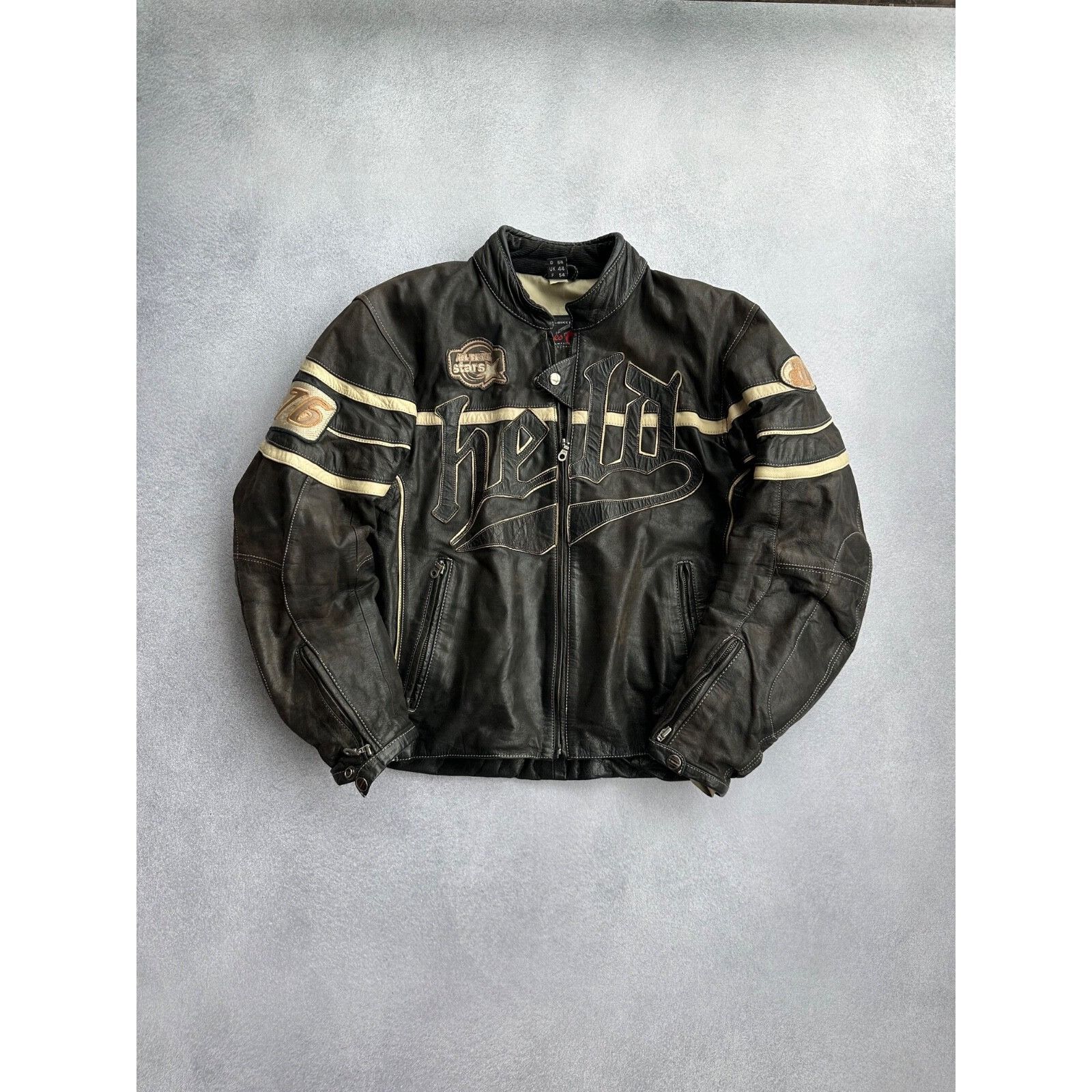 Vintage VTG Held Racing Leather Jacket Punk Faded Brown Moto Y2K Size US M / EU 48-50 / 2 - 1 Thumbnail