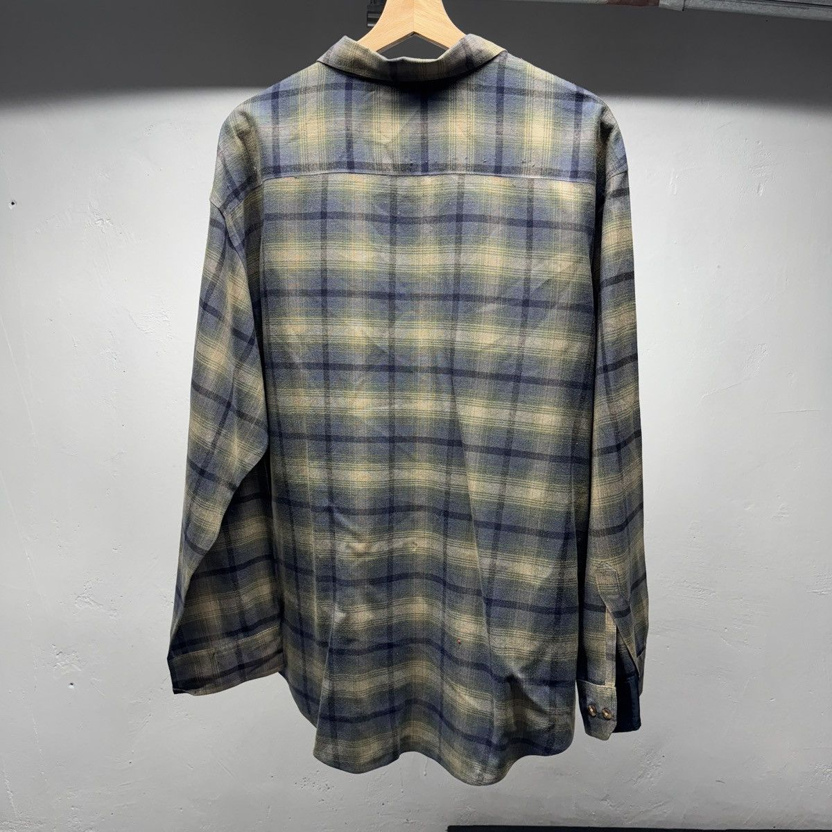 Vintage Thrashed Faded Distressed Plaid Flannel Shirt ERD Grunge Size US L / EU 52-54 / 3 - 5 Thumbnail