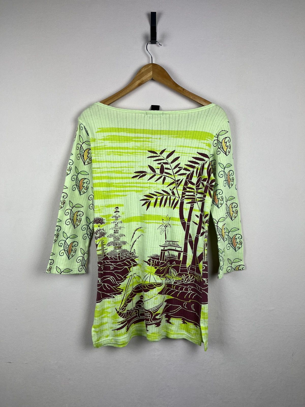 Custo Barcelona Vintage Y2K Custo Barcelona art green cotton t-shirt tee Size L / US 10 / IT 46 - 2 Thumbnail