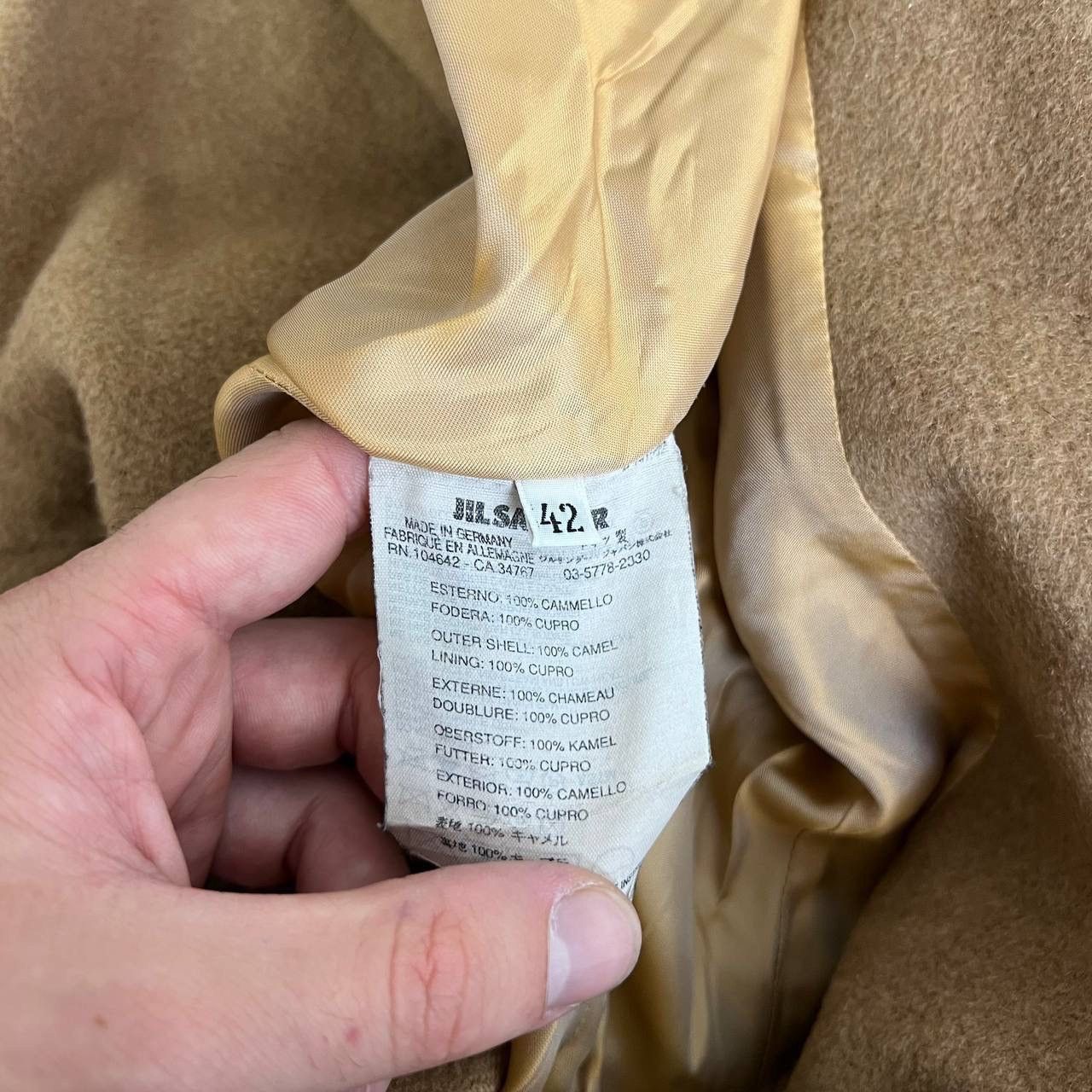 Jil Sander Jil Sander Vintage Coat 100% Camel Cupro Luxury Avant Garde Size M / US 6-8 / IT 42-44 - 5 Thumbnail