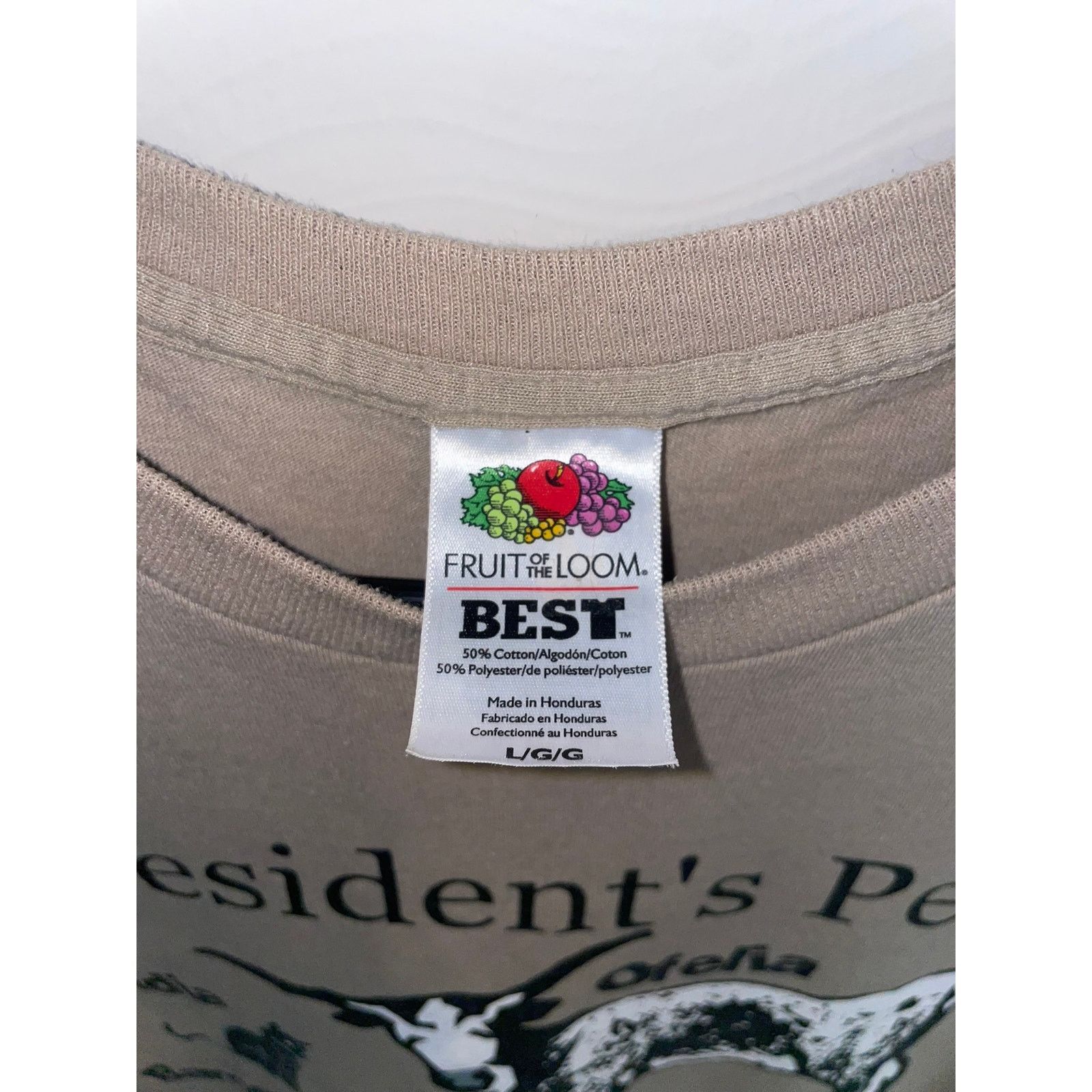 Fruit Of The Loom Vintage George Bush Shirt The Presidents Pets TX Tee Large Size US L / EU 52-54 / 3 - 5 Thumbnail