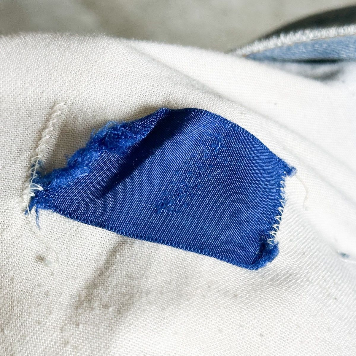 Vintage 70’s THRASHED Vintage Boro Flag Repair Patchwork Flare Denim Size US 33 - 10 Thumbnail