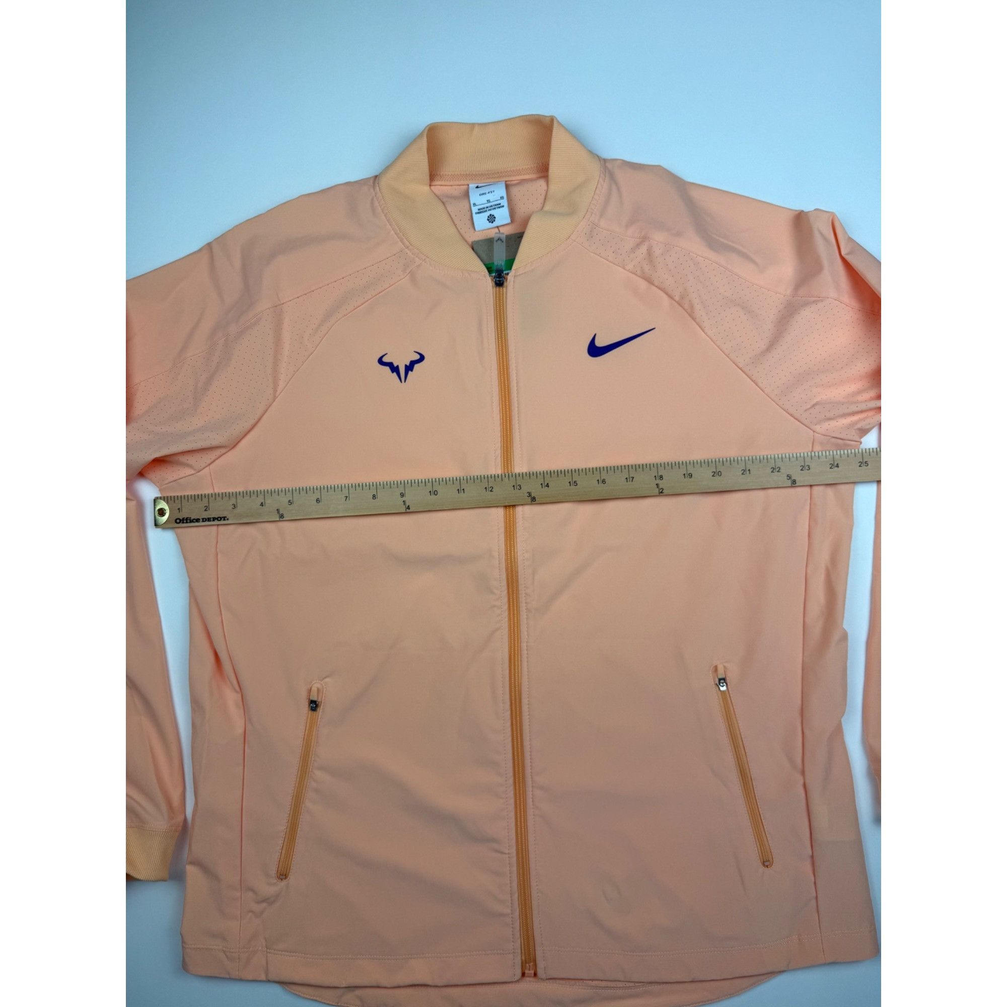 Nike Size XL - Nike Rafa Nadal Tennis Jacket Orange Chalk Full Zi Size US XL / EU 56 / 4 - 3 Thumbnail