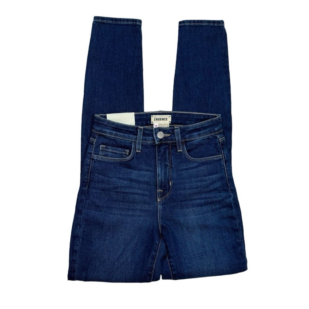 L'AGENCE NWT New $275 L'AGENCE Monique High Rise Skinny Jeans Size 2 Size 23" - 4 Thumbnail