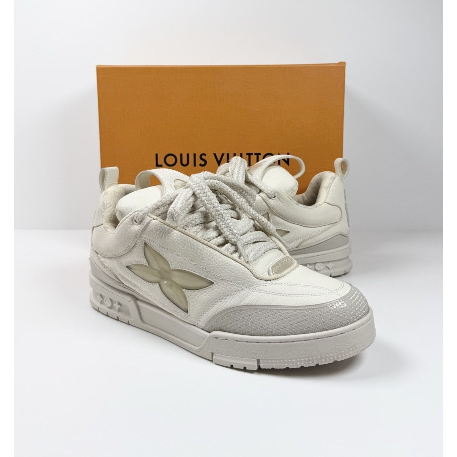 Louis Vuitton Size 10LV/11US - Louis Vuitton Skate White Trainers Size US 11 / EU 44 - 2 Thumbnail