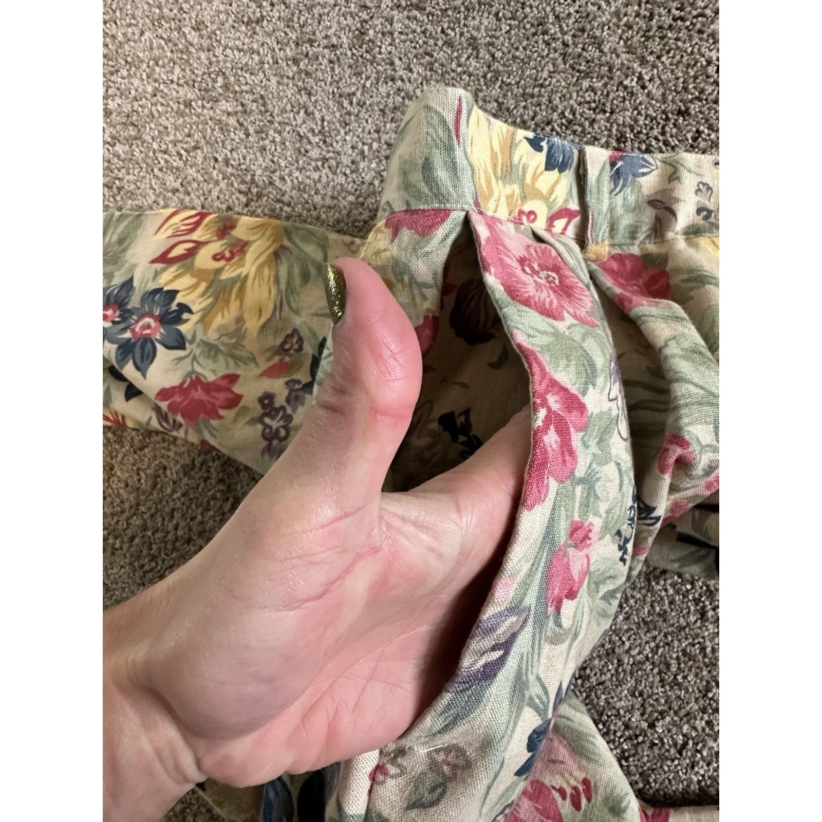 Talbots Talbots Vtg Women's 16 Pleated Pants LINEN Cottagecore Size 38" / US 16 / IT 52 - 8 Thumbnail