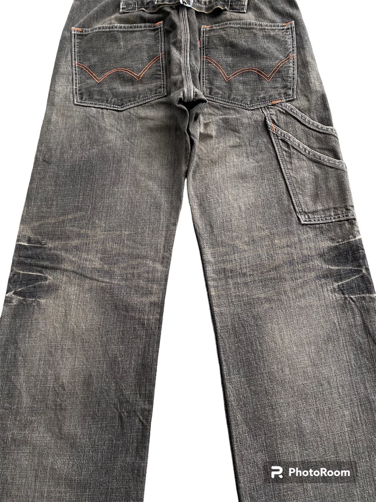 Edwin × Vintage Japan Edwin 405XVS Carpenter Rust Rugged Black Size US 30 / EU 46 - 4 Thumbnail