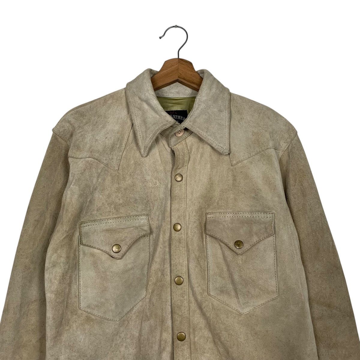 Japanese Brand Japanese Brand Eezan Suede Leather Jacket Size US M / EU 48-50 / 2 - 2 Thumbnail