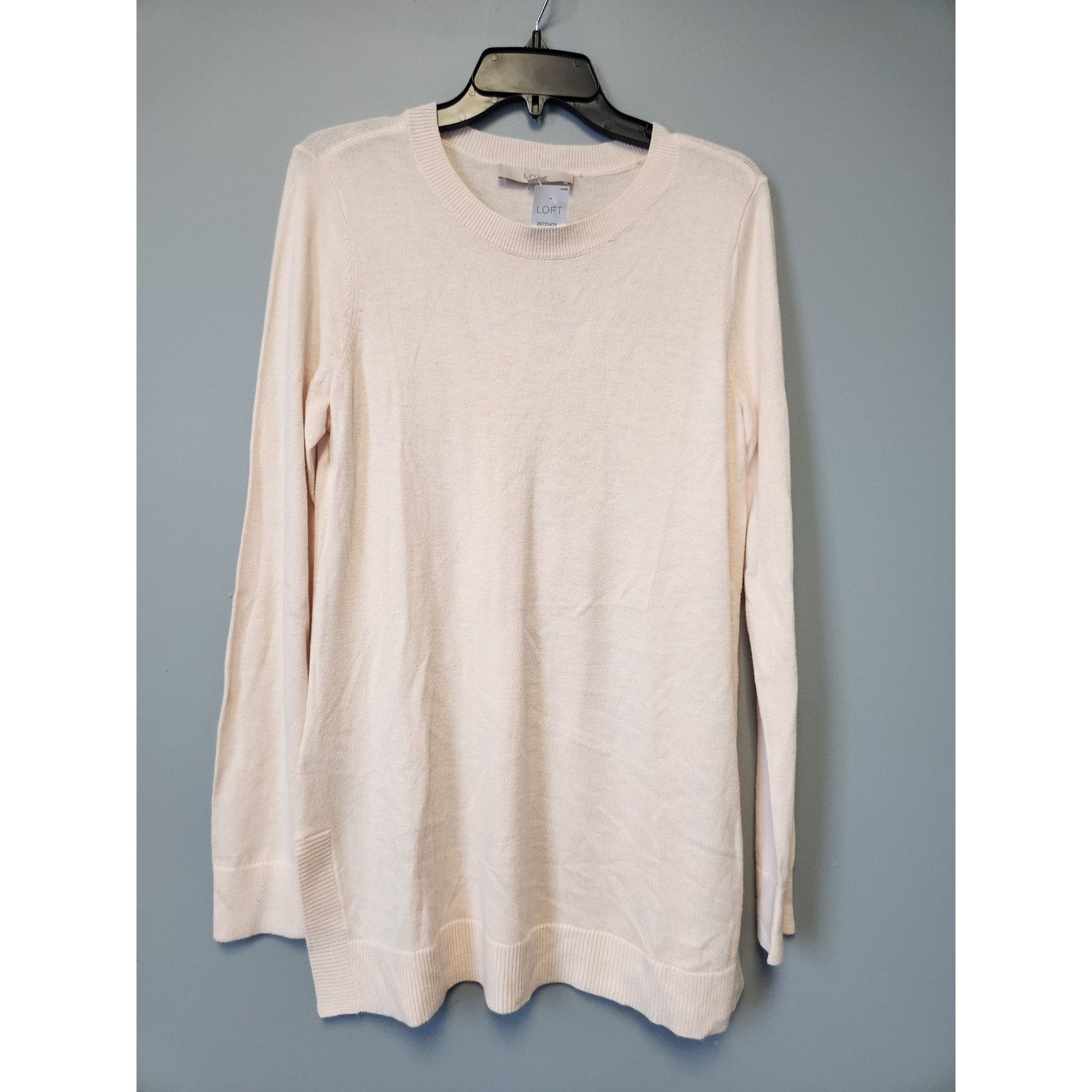 Loft NWT LOFT Side Slit Tunic Sweater Size M Rosebud Pink Color Size M / US 6-8 / IT 42-44 - 1 Thumbnail