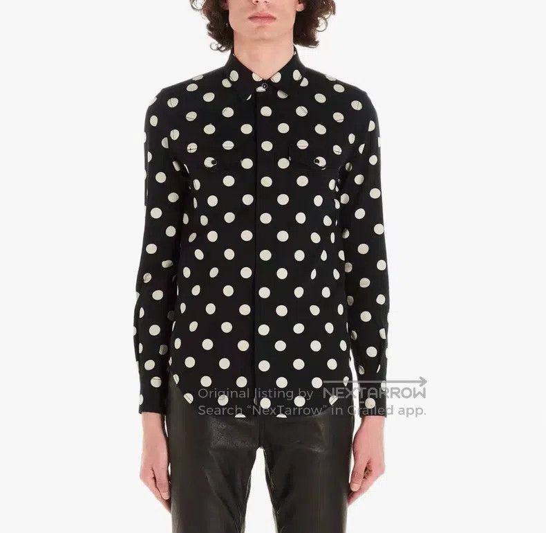 Saint Laurent Paris Saint Laurent Paris Double Pocket Cat-Eye扣Button Black and Size US S / EU 44-46 / 1 - 7 Thumbnail