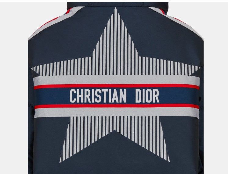 Dior o1w1db10225 147C2 Hooded Cropped Puffer Jacket in Multicolor Size XL / US 12-14 / IT 48-50 - 3 Thumbnail